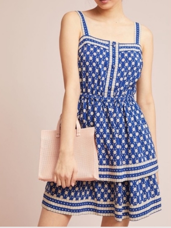 Anthropologie Dresses & Skirts - Anthropologie Maeve Layered Mini Dress 6